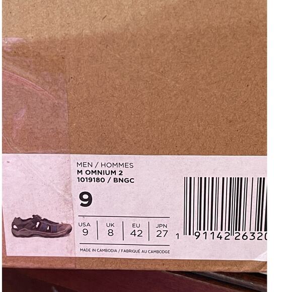 Teva Men's Omnium 2 Closed Toe Water Resistant Sport Sandals Gray Size 9 NIB - Picture 7 of 8